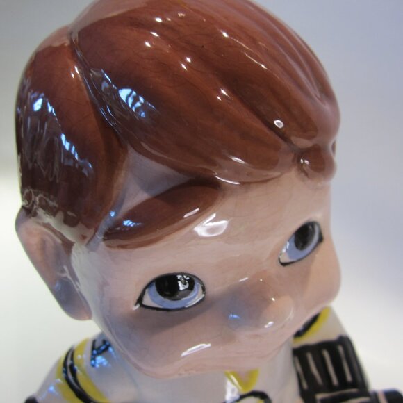 Boston Bruins Hockey Player Vintage Ceramic Lamp Arnels - Used/Works- No Shade - Picture 7 of 16